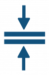 Compression Calibration Arrows Blue Icon Small5